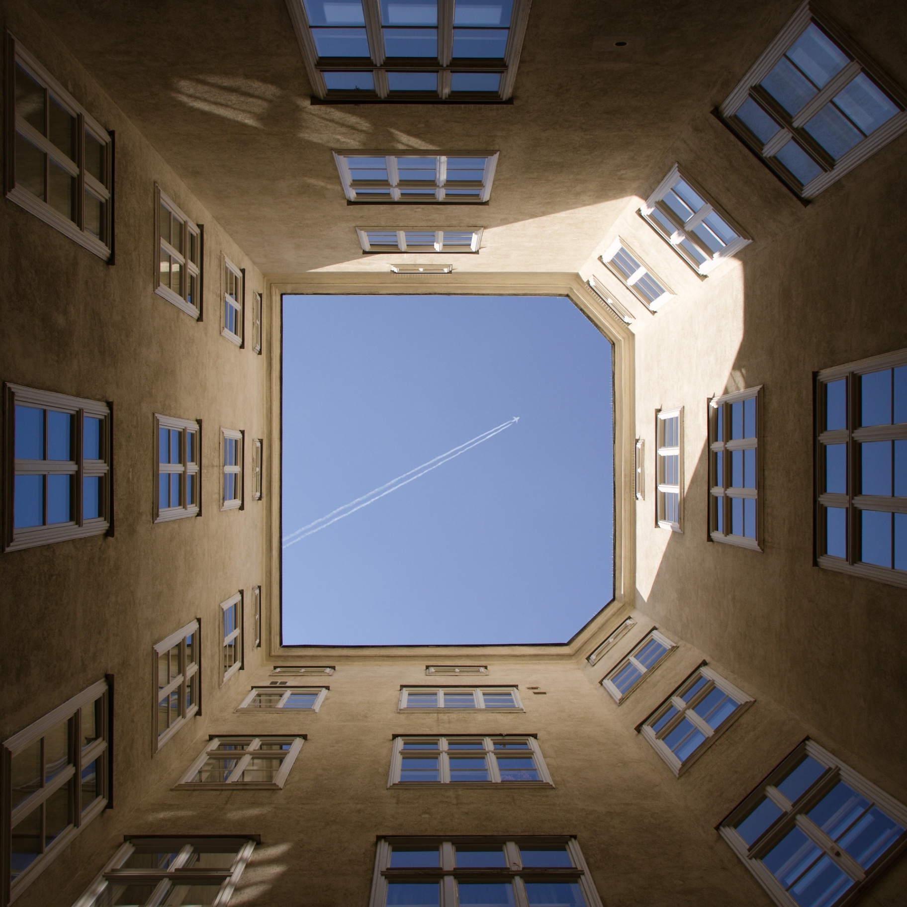 Courtyard sky